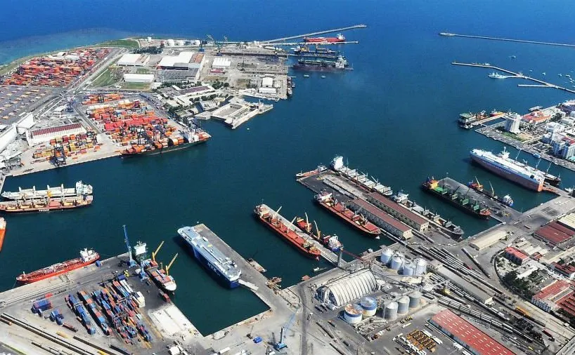 Vista aérea de las instalaciones portuarias de CICE